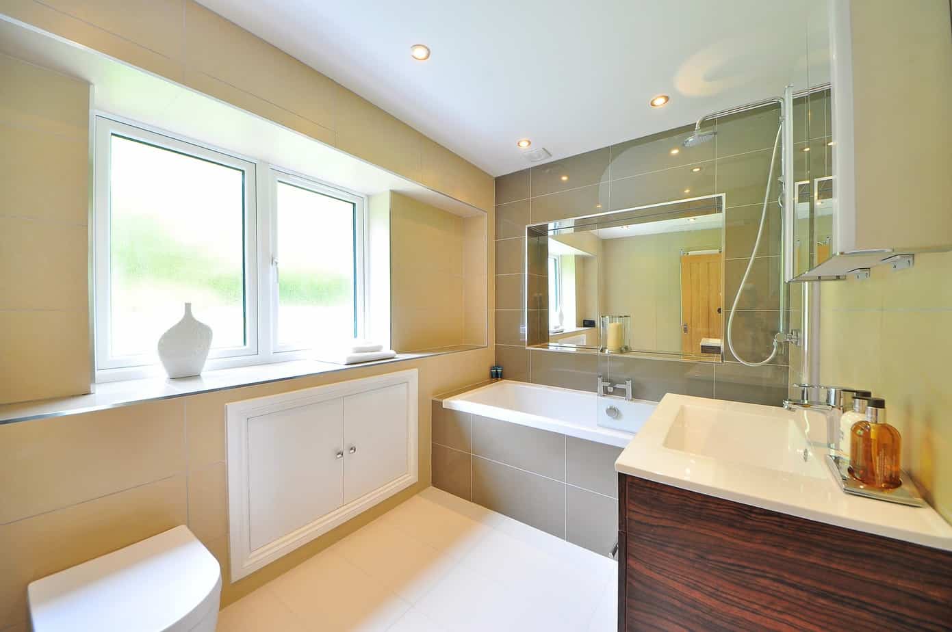 what bathroom tile is easiest to clean
