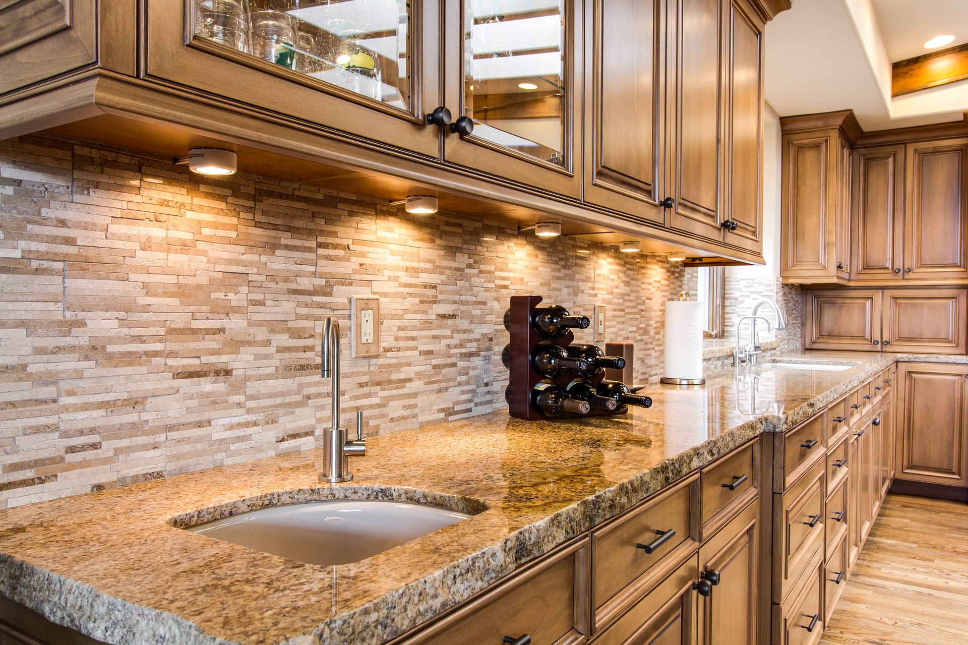 should kitchen granite match bathroom granite